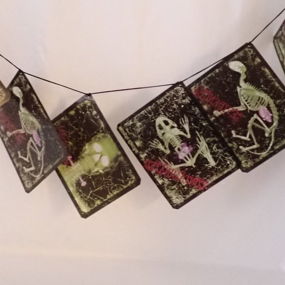 Department56 Halloween X-RAYS/Hanging Banner/Scary/6 X-Rays/70" Long - Picture 2 of 5